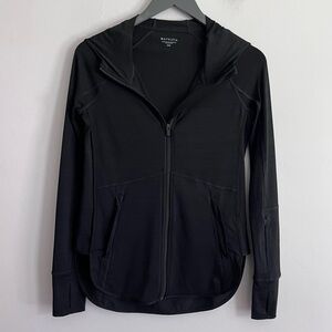 Athleta Black Full Zip Hoodie Jacket Size XXS